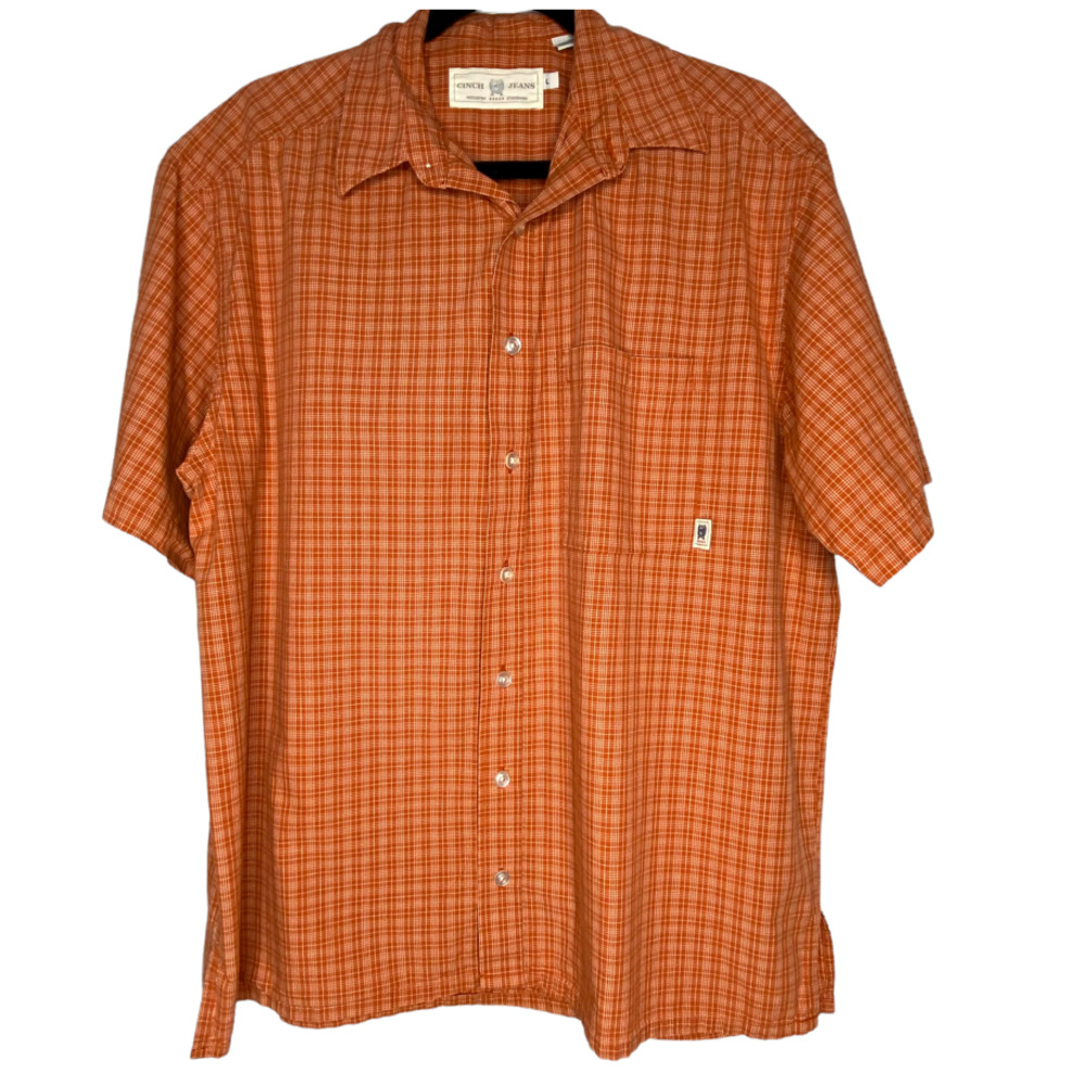 Cinch Jeans Plaid Shirt -Large